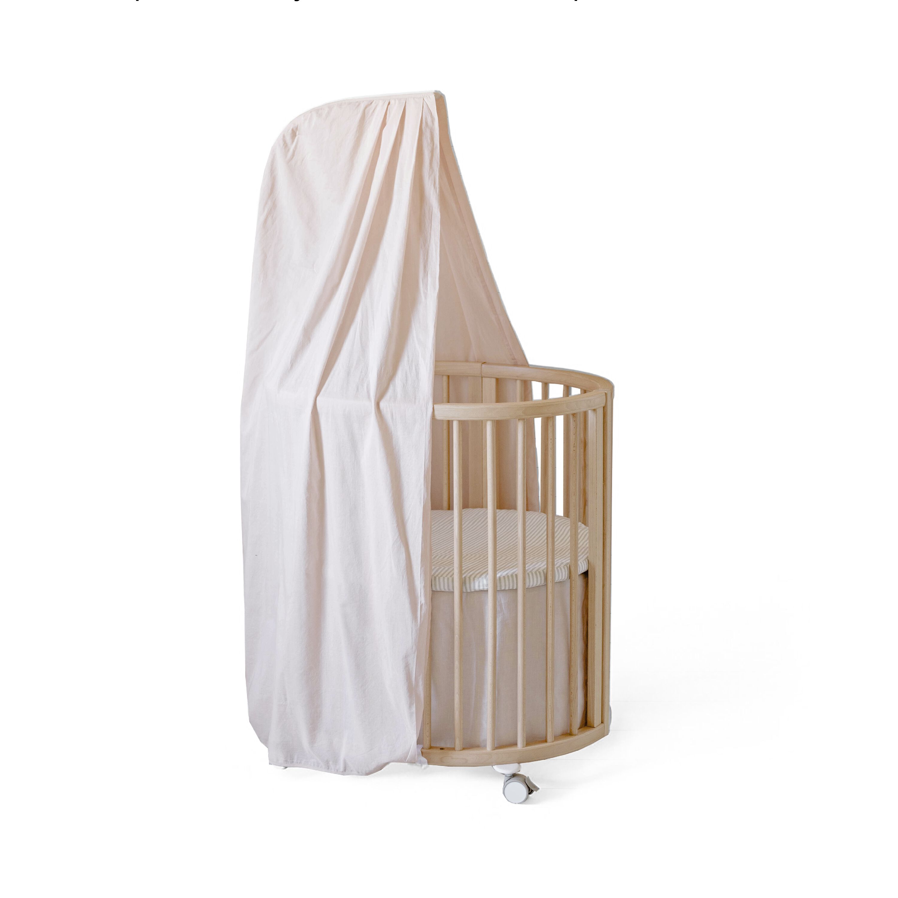 Stokke® Sleepi™ Blush Mini Bed Skirt by Pehr, Blush, mainview